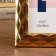 Photo frame plastic 13x18 cm "3d rhombuses in gold" 22x17x1 cm