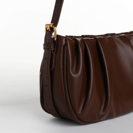 Cross-Bodi Bag on a zipper, brown color-3