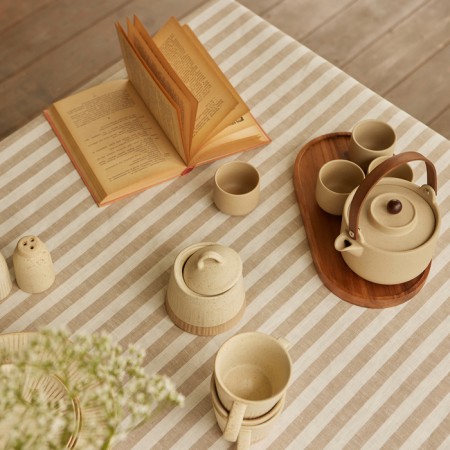 Sl Home Gplebiture "Stickt Line" 220x140cm, flax 100%, 180 g/m2-3
