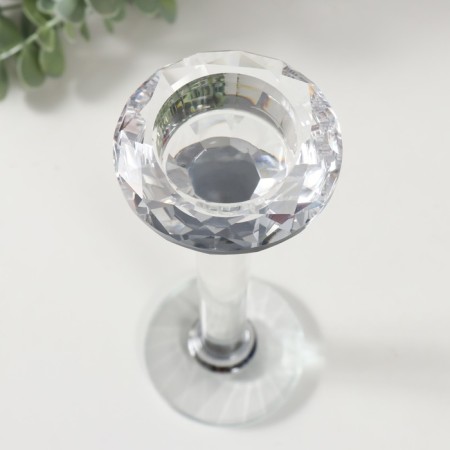 Glass of Glass for 1 candle "Crystal" d = 4cm 7x7x19.5 cm-2