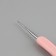 Knitting hook, bilateral, d = 1/2 mm, 13.5 cm, pink color