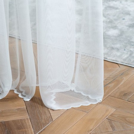 Tulle "Estel", size 300x265 cm, white color-2