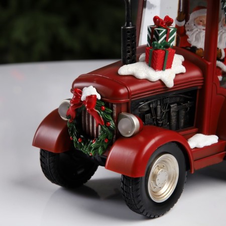 Figure LED "Festive Tractor", 25x13x21 cm, music, aah3, USB, glow warm white-4
