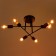 Chandelier 10008/6 6x40W E27 black 65x65x22cm