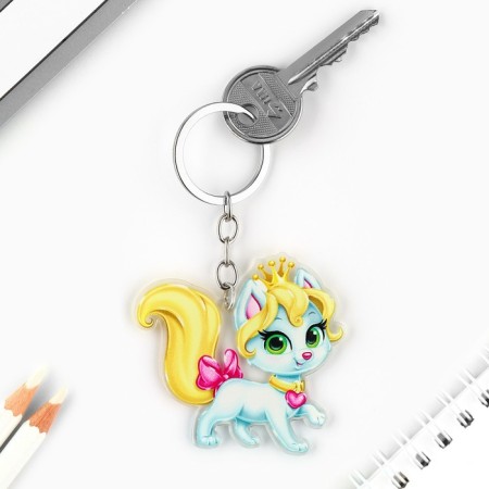 Key keychain children's acrylic "cat", 3.5 x 10 cm-2