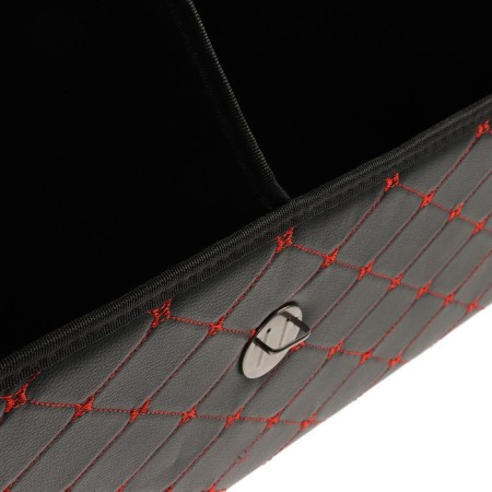Organizer COFR in trunk, 67 x 30 x 31 cm, eco-leather, black-red-6