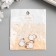 Decor for creativity metal, enamel "Fat White Cat" Gold 2x1.4 cm