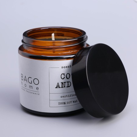 Aromatic candle in the jar "Cotton and Lilia", Envisor, 88 g-5