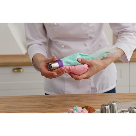 Confectionery set 12 items: 8 nozzles d = 3.7 cm, adapter d = 4 cm, 3 bag 22 × 32 cm, mix nozzles-13