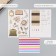 Photo album 25 sheets (stickers+rings) "Classic" embossing gold 19x27x3 cm