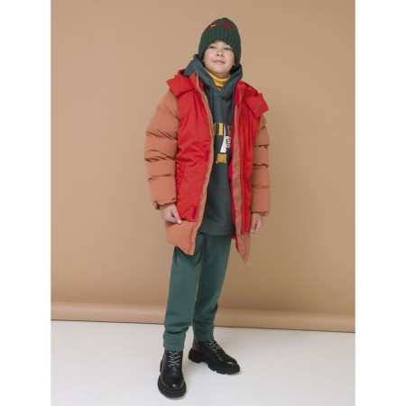 Hoody for a boy Pelican, height 128 cm, green color-5