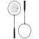 ONLYTOP badminton rackets, set 2 pcs., In a case, Mix color