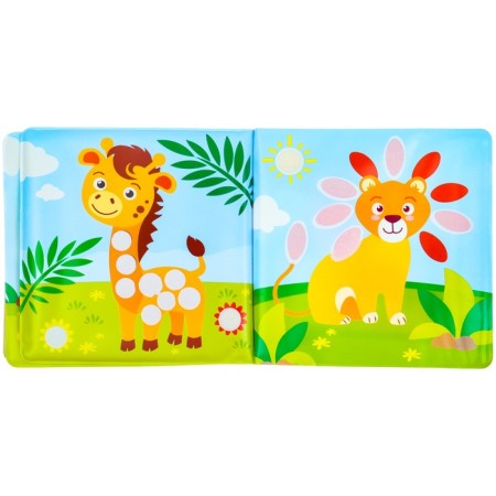 Book - a toy for the bath “Draw with your fingers: zoo”, water coloring, crumb I-12