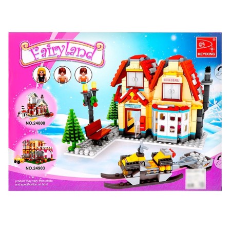 Designer New Year "House with Snowmobile", 597 details-5