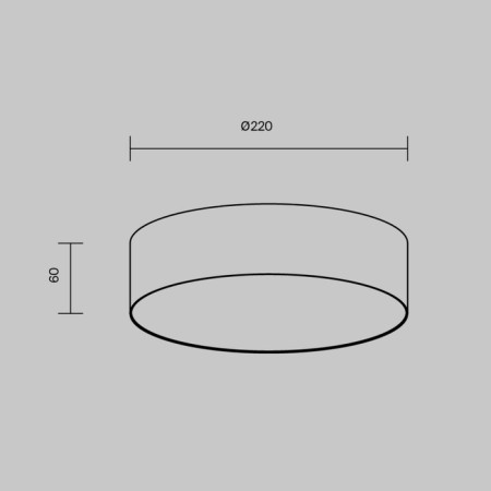 Technical C032CL-24W4K-RD-W, LED, 24 W, 220X220X60 mm, 1820 lm, 2835, white, white lamp-8