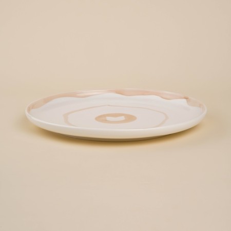 Porcelain dining plot Sl Home "Gato", D = 28 cm, white color-2