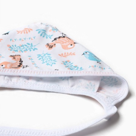 Kit for newborns, white color/birds, height 62 cm-6