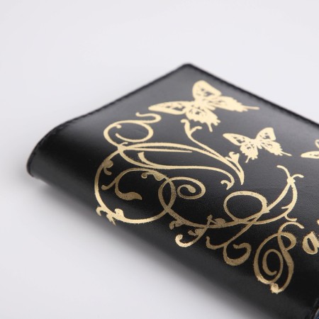 Cover for passport, black color-3