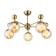 Ceiling EVOLUCE lamp. Sle106302-05. Pechio. 5x60 watts, E27, 63x63x34 cm, bronze color