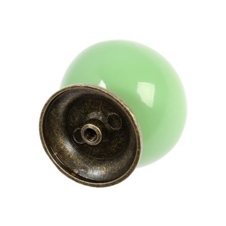 Pen button Dome Ceramics 003, ceramic, green-3