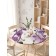 The tablecloth “Orchids”, round, oxford, elastic band, size 140x140 cm, diameter 105-120 cm