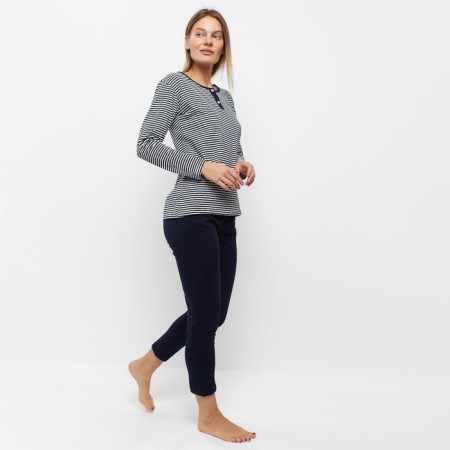 Female homemade set (jumper/pants), blue color, size 46-1