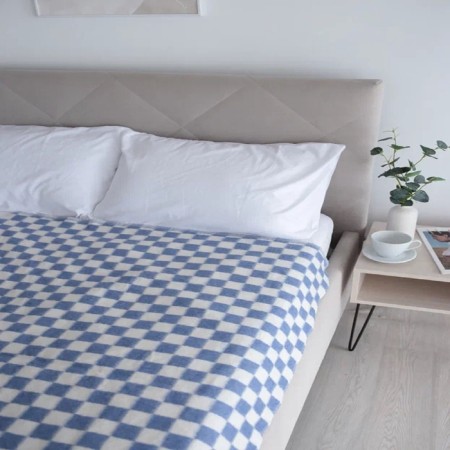 Baykovo blanket 140x205cm, blue, HL80%, polyester20%, 420g/m