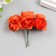 Flowers for decorating "Tea roses" 1 bouquet = 6 colors 9.5 cm scarlet