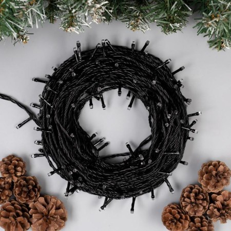 Garland “thread” 20 m, IP20, dark thread, 200 LED, red glow, 8 modes, 220 V-1