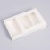 Box fold, pencil case, with a window, white, 18 x 16 x 4 cm