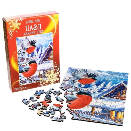 New Year's puzzle Figure "New Year! Winter day"-2