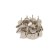 Tundra nails, decorative, textured, 11x16 mm, chrome, 50 pcs