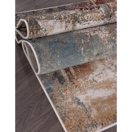 Rectangular carpet Merinos Richmond, size 80x140 cm, Cream-Blue color-1