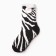 Women's socks with fur inside the "zebra", the color is black, size 36-41