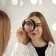 Mirror makeup, increase × 3, on suction cups, d 9 cm, black color