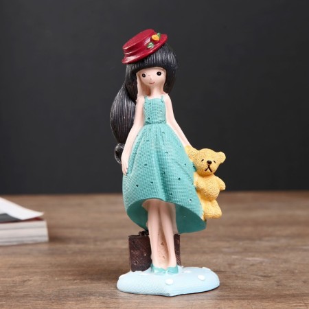 Polystone souvenir "Baby in a hat and a toy in the hand" MIX 14x5.5x4.5 cm-2