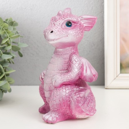 Piggy bank "Dragon" 18x10x10 cm, pink-4