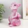 Piggy bank "Dragon" 18x10x10 cm, pink