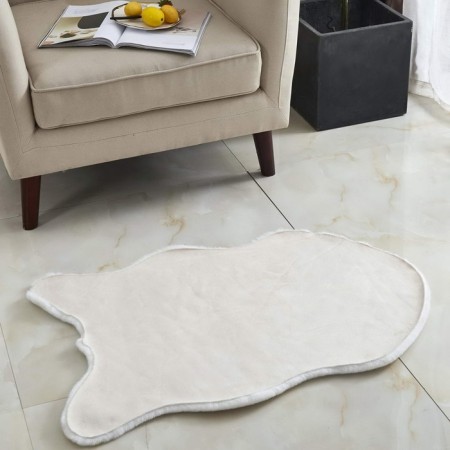 Plush mat Sofi de Marko, size 80x120 cm, white color-1