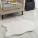 Plush mat Sofi de Marko, size 80x120 cm, white color