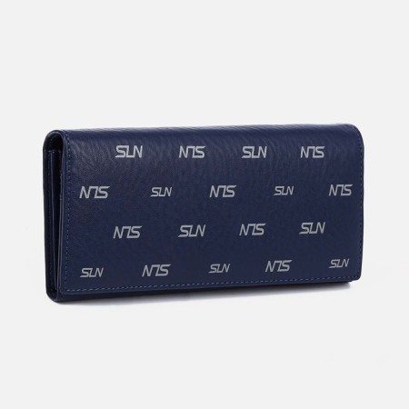 Women's wallet on magnets, blue color