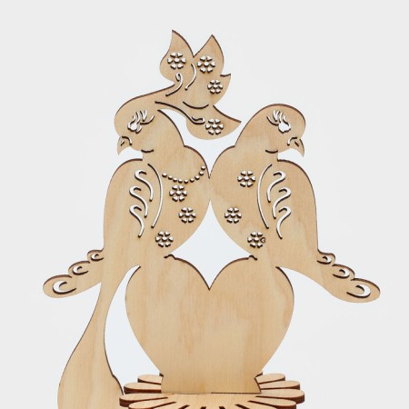 Wooden napkin "Doves", 25 × 13 × 13 cm-3
