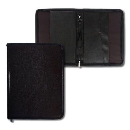 Business folder, artificial leather, 360 x 260 x 30 mm, handle "luxury" brown 6d011