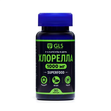 Vitamin complex of chlorella GLS, 90 capsules of 340 mg