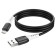 Hoco X82, MicroUSB - USB, 2.4 A, 1 m, braid, black