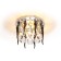 Economic light lamp, DF1048CR+CL+BK, makh 50W GU5.3, color chromium