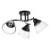 Ceiling chandelier "Arron" E27 3x40W Black 49x49x24cm