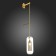 Sconces st. SL1048.311.01. Gerrit. 1x40 W, E14, 15x120 cm, brass color