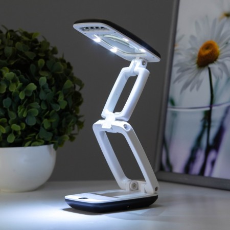 Table lamp with a 3x "Motor" LED 5W 3000K USB white-black 9x6.5x25cm Risalux-2