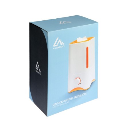 Air humidifier Luazon LHU-05, ultrasound, 25 W, 3 l, 30 m2, white-orange-4